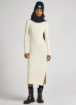 Mulher Pepe Jeans Malhas>Vestido Canelado Regular Fit