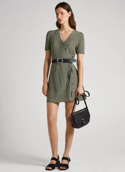 Mulher Pepe Jeans Vestidos E Macacões>Vestido Com Padrao Geometrico