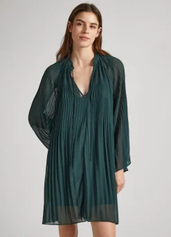 Mulher Pepe Jeans Vestidos E Macacões>Vestido Curto Semitransparente