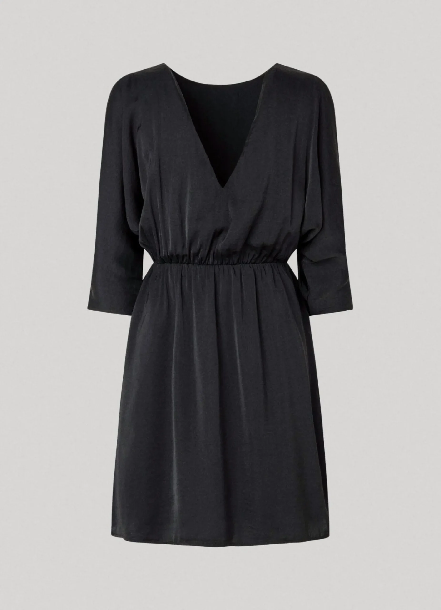 Mulher Pepe Jeans Vestidos E Macacões>Vestido De Cetim Mangas Morcego