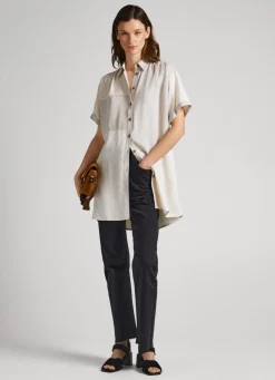 Mulher Pepe Jeans Vestidos E Macacões>Vestido De Efeito Patch