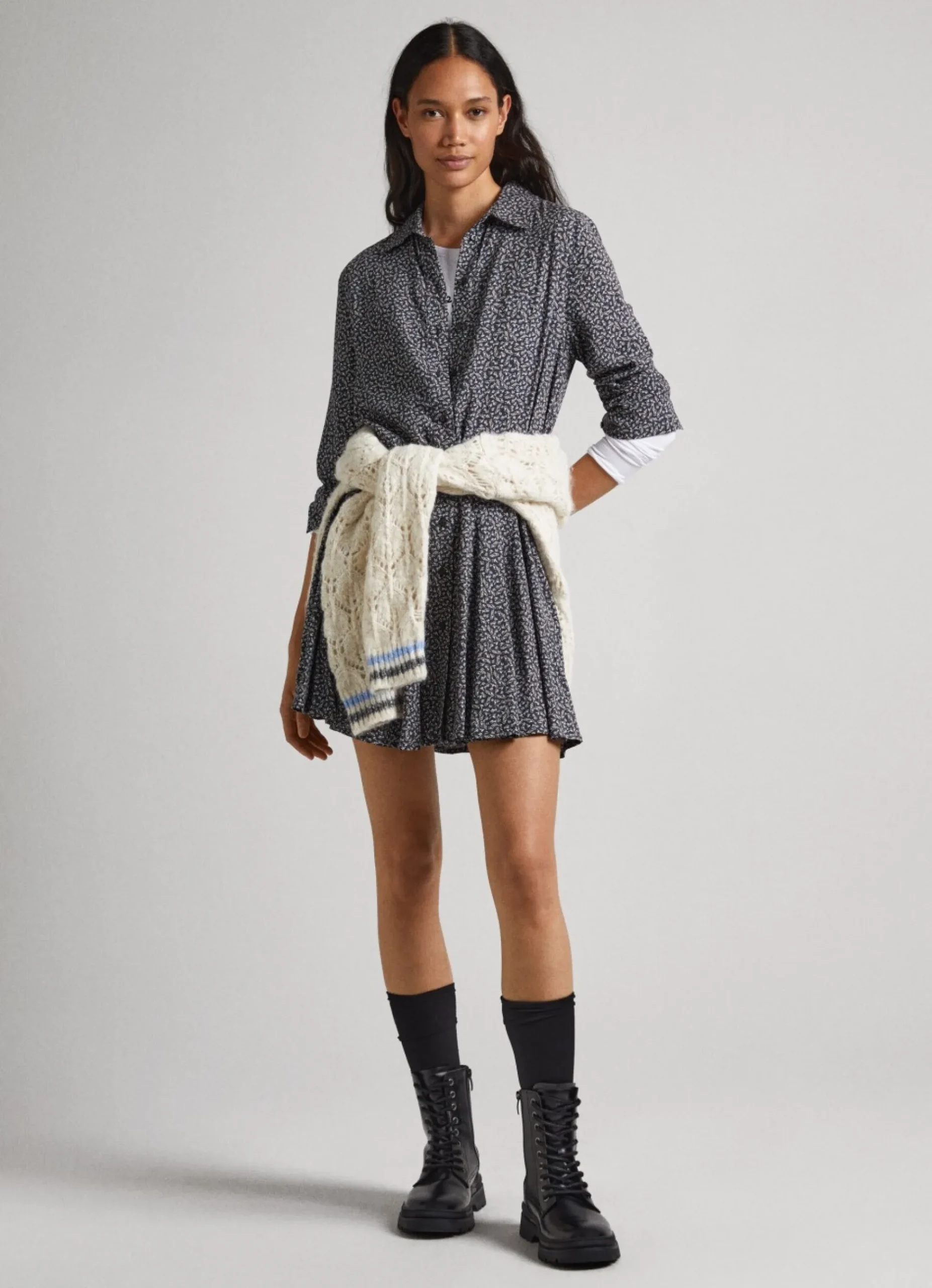 Mulher Pepe Jeans Vestidos E Macacões>Vestido Dobby Com Padrao Floral