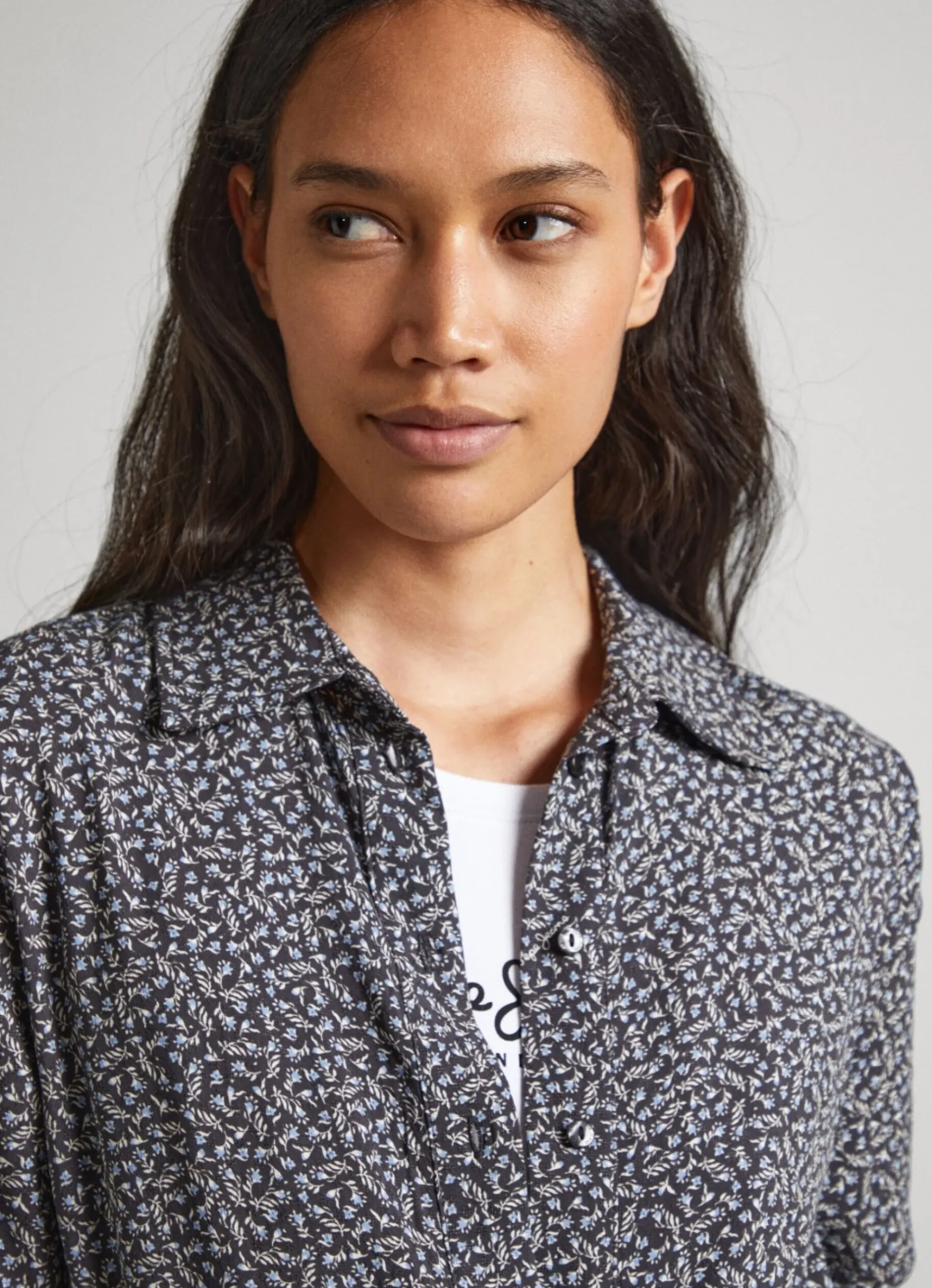 Mulher Pepe Jeans Vestidos E Macacões>Vestido Dobby Com Padrao Floral