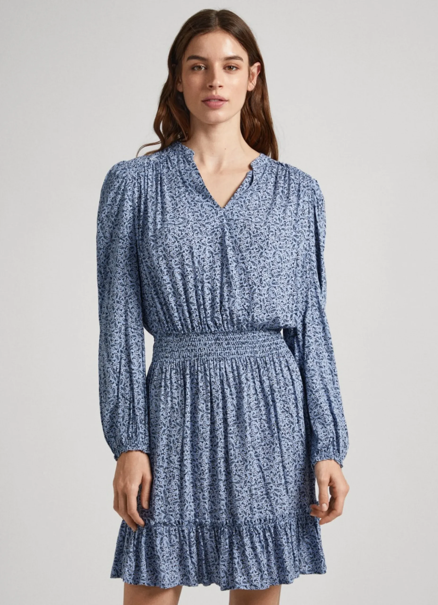 Mulher Pepe Jeans Vestidos E Macacões>Vestido Dobby Com Padrao Floral