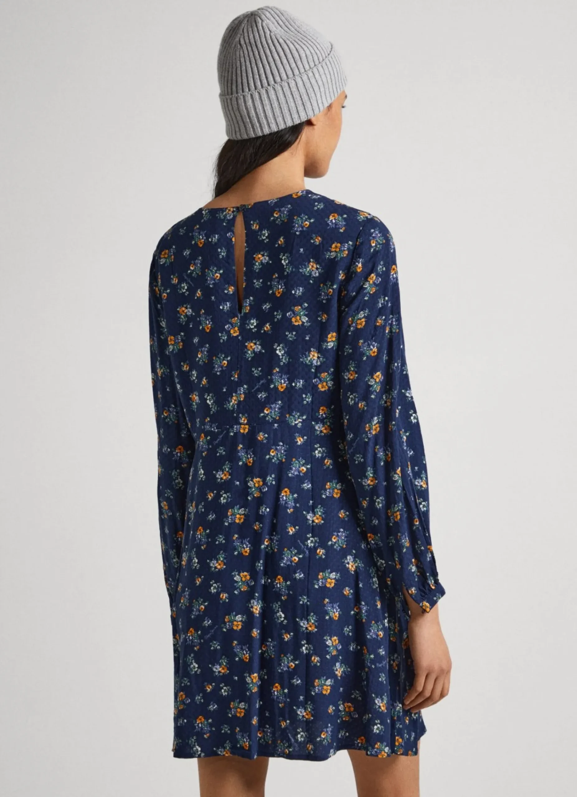 Mulher Pepe Jeans Vestidos E Macacões>Vestido Dobby Padrao Floral
