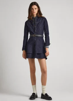 Mulher Pepe Jeans Vestidos E Macacões>Vestido Duplo Folho