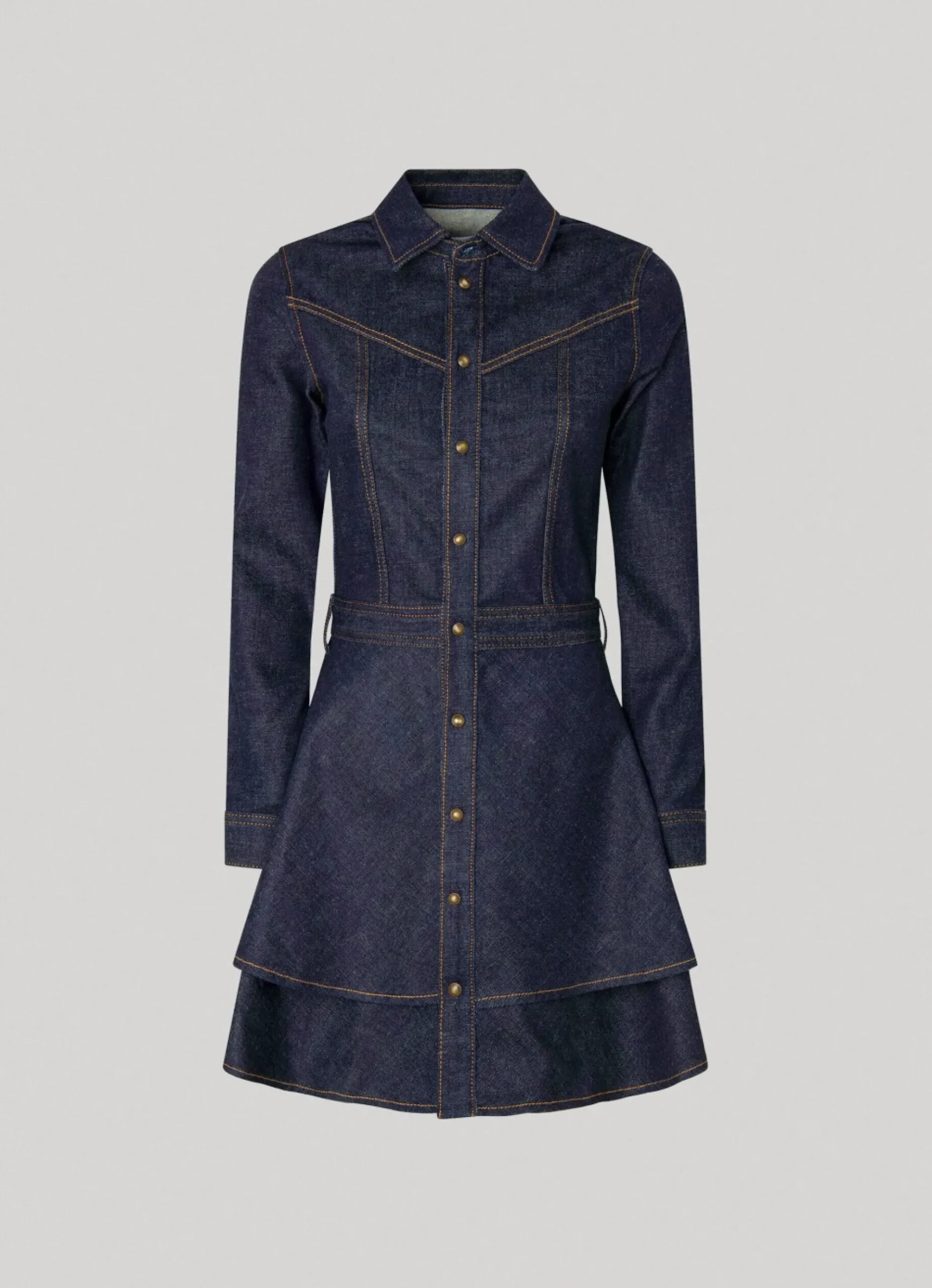 Mulher Pepe Jeans Vestidos E Macacões>Vestido Duplo Folho