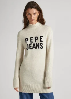 Mulher Pepe Jeans Malhas>Vestido Logo Bordado