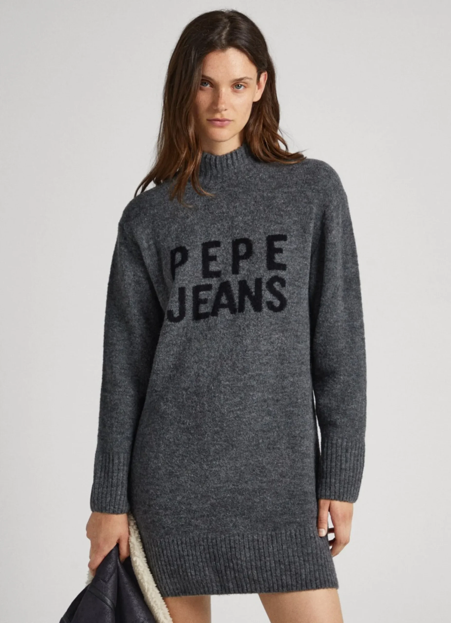 Mulher Pepe Jeans Malhas>Vestido Logo Bordado
