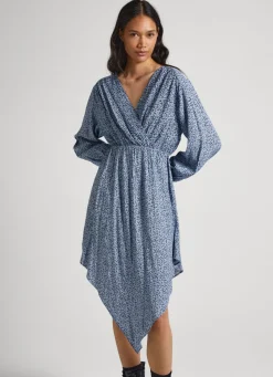 Mulher Pepe Jeans Vestidos E Macacões>Vestido Lurex Com Padrao Floral