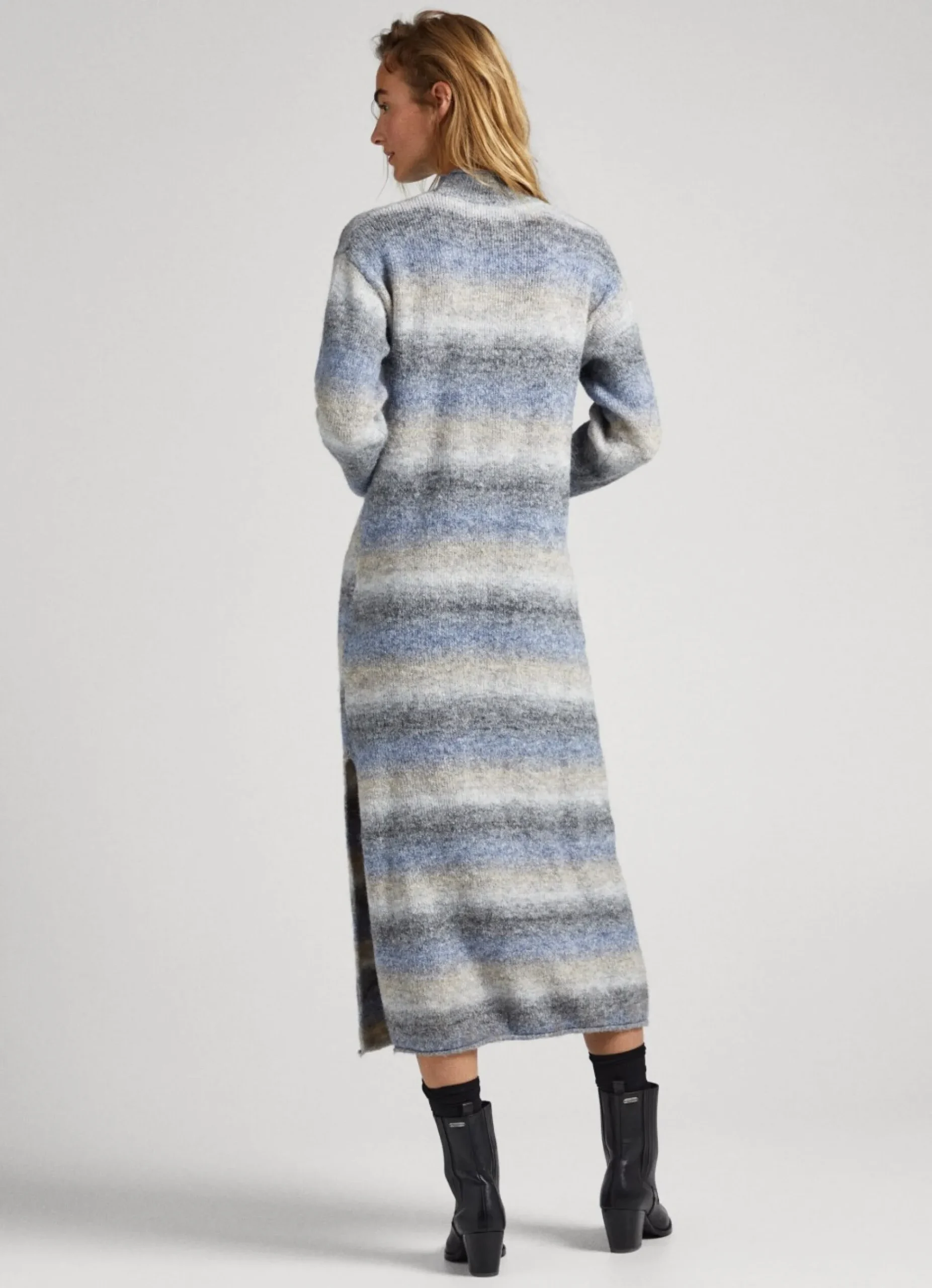 Mulher Pepe Jeans Malhas>Vestido Melange Efeito Desbotado