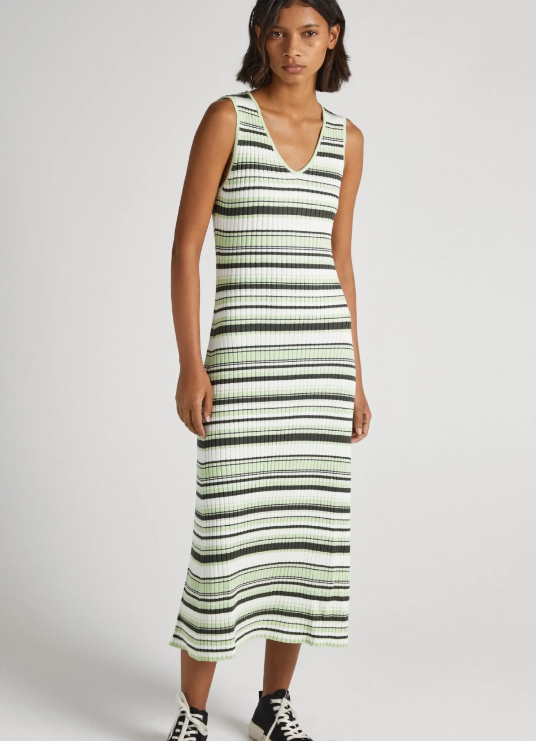 Mulher Pepe Jeans Vestidos E Macacões>Vestido Padrao As Riscas