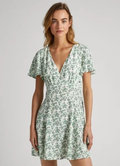 Mulher Pepe Jeans Vestidos E Macacões>Vestido Padrao Floral