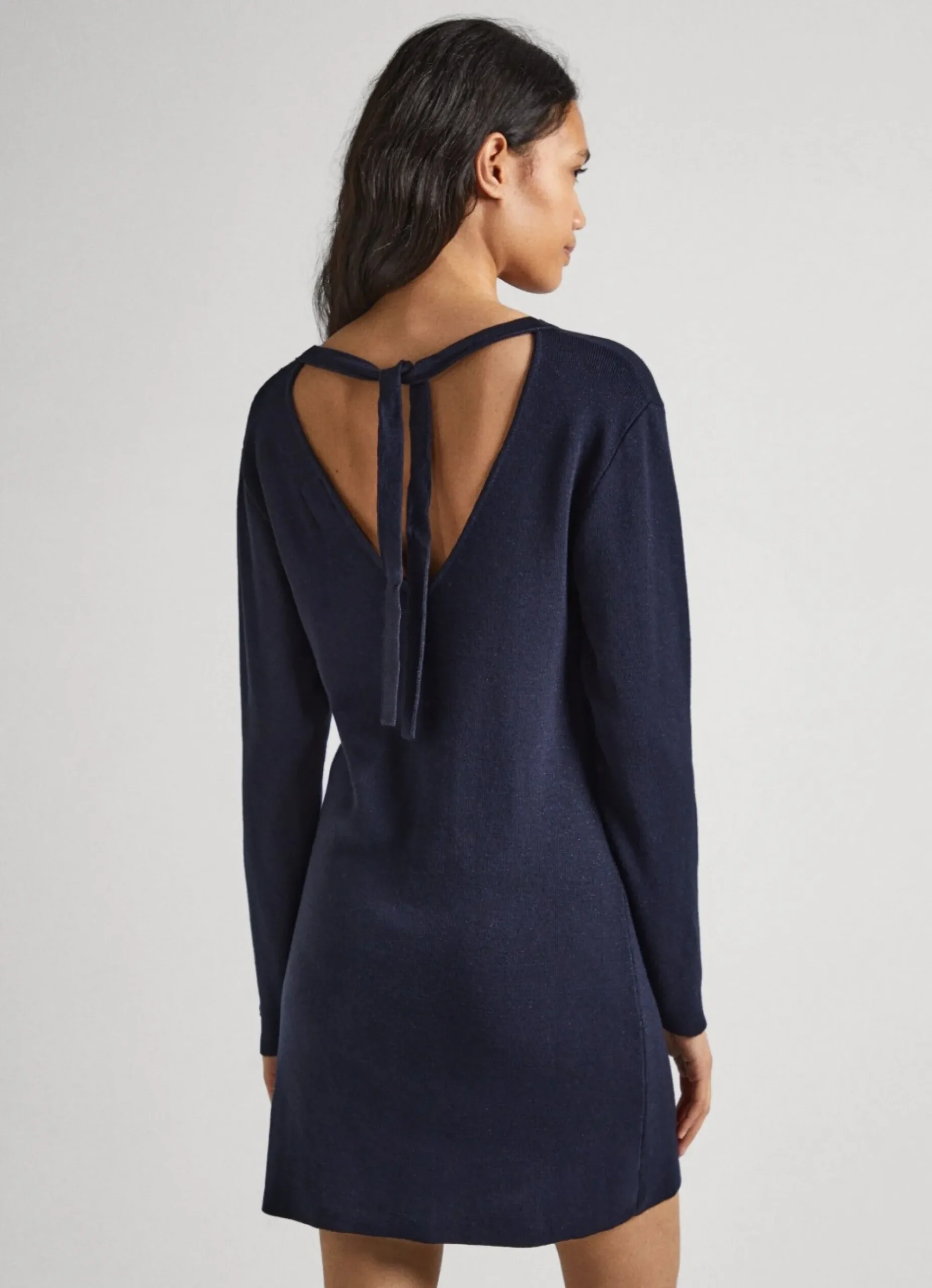 Mulher Pepe Jeans Vestidos E Macacões>Vestido Tencel Decote Em V